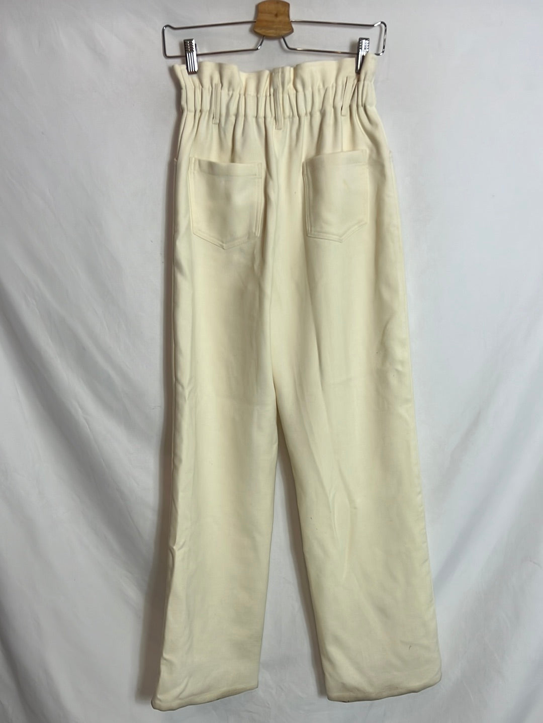 SEZANE. White button-down trousers size 36