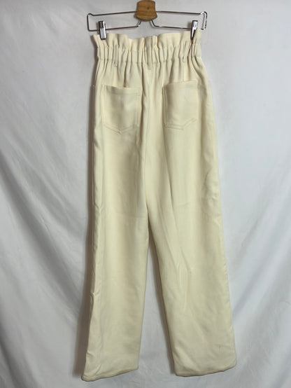 SEZANE. White button-down trousers size 36