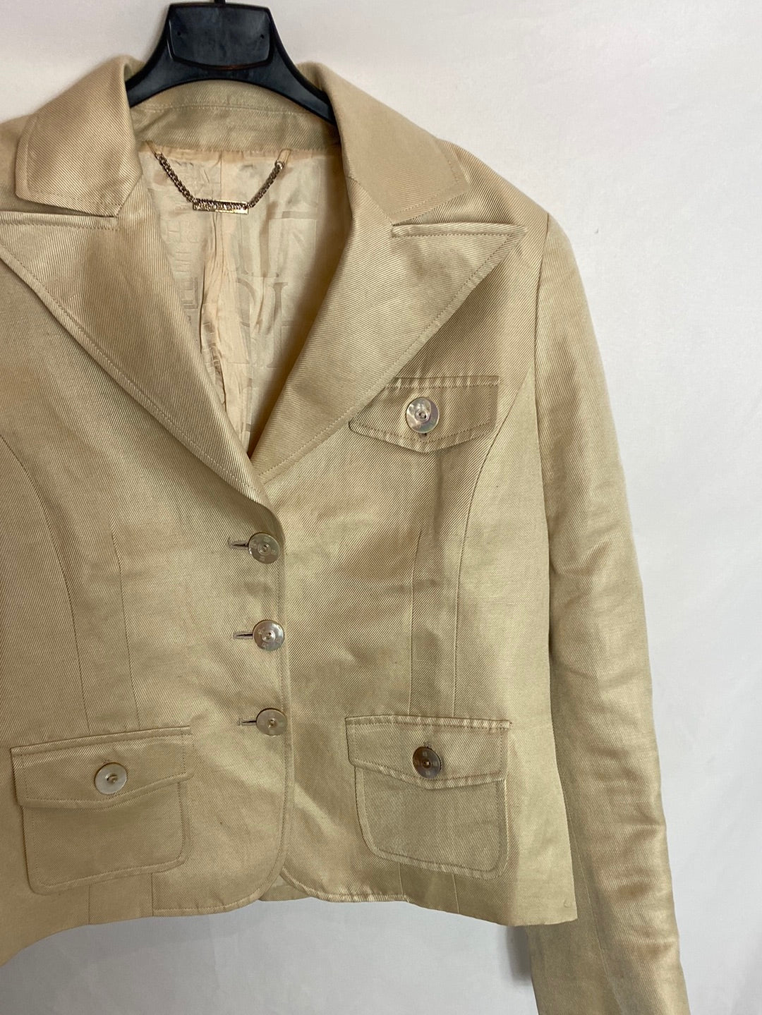 PEDRO DEL HIERRO. Beige vintage jacket. TL