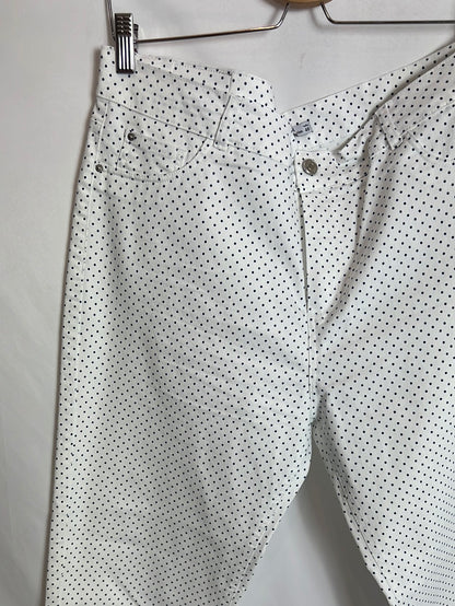 FESTA. Skinny polka dot denim pants. Size 48