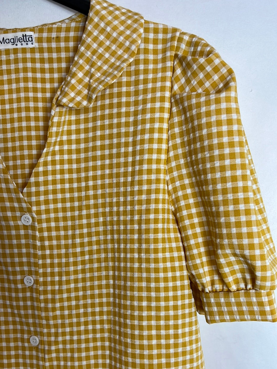 LAMAGLIETTA MODE. Blusa manga corta cuadros. T S