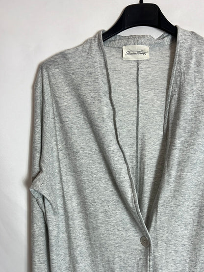 AMERICAN VINTAGE. Fine heather gray cardigan. TS