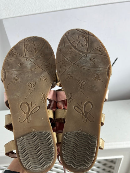 ZANDALEE. Sandalia plana tiras bicolor. T 38