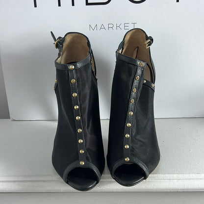 ZARA. Tacones rejilla peeptoes. T 38