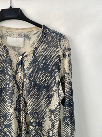 ZADIG&VOLTAIRE.Jersey fino botones estampada T.s