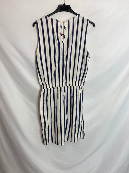 ZARA. Striped dress with adjustable waist. TS 