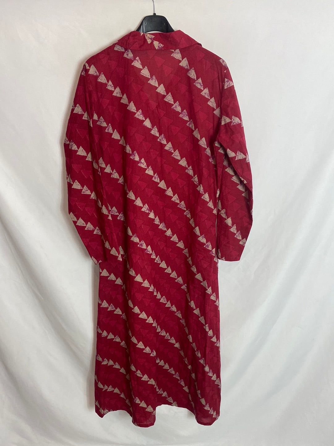 ROCK&amp;GOLD. Red midi shirt dress.TM