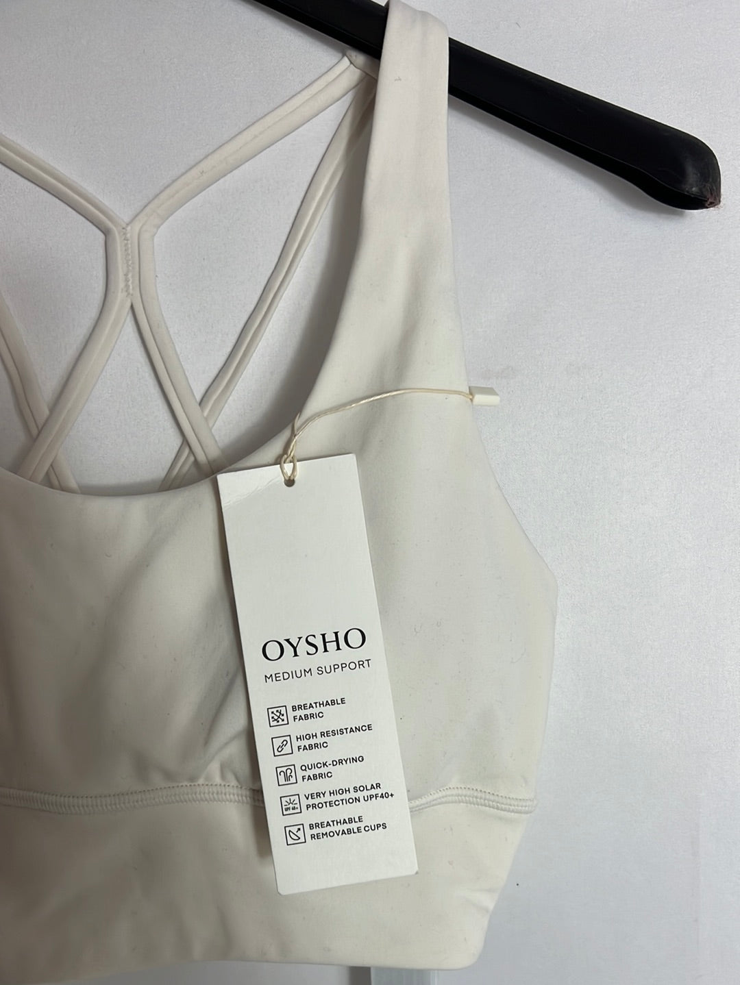 OYSHO. Top deportivo blanco. T S