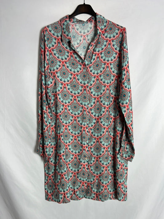 OTHERS. Short printed shirt dress. TS