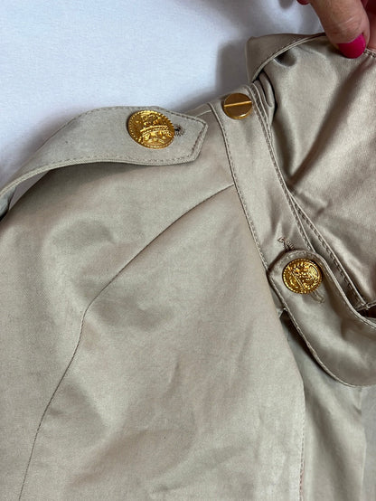 HOLY PREPPY. Chaqueta estilo militar beige. T L (M)