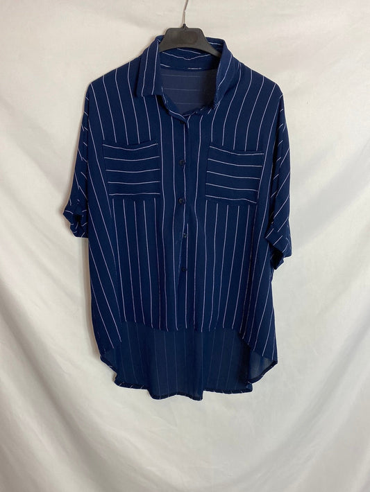 OTRAS. Camisa rayas manga corta. T.U