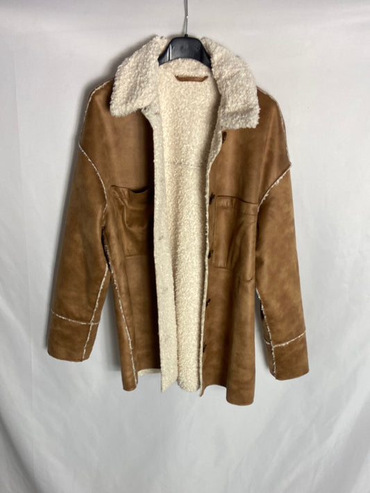 OTHERS. Brown suede coat Tu(s/xs)