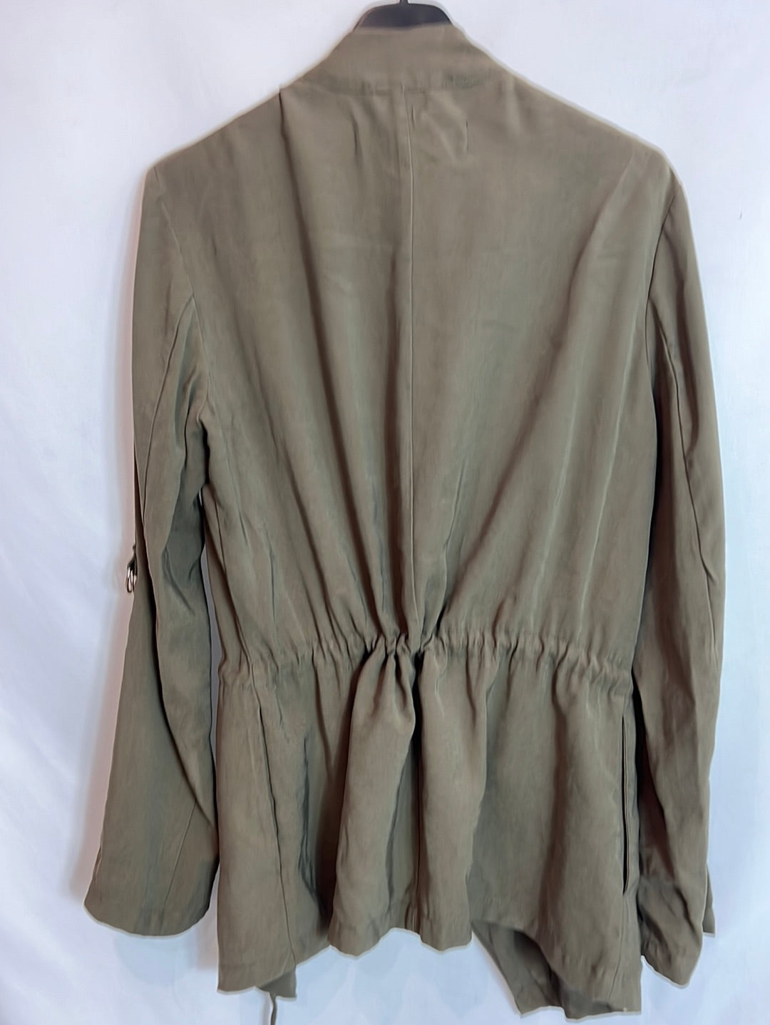ZARA. Green flowing jacket with adjustable waist. TS