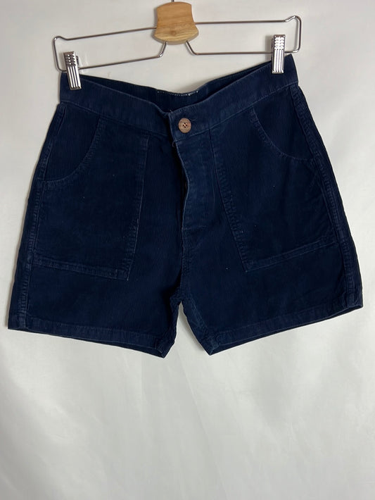 BRIDWELL. Blue corduroy shorts. Size 29 (