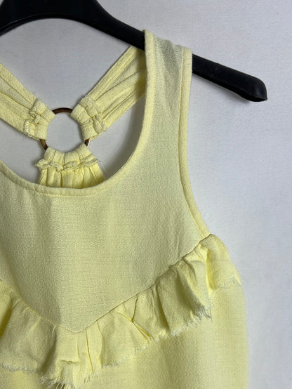 ATHENEA. Top cuello halter amarillo. T M