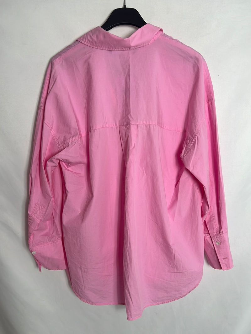 ZARA. Blusa rosa oversized. T XS