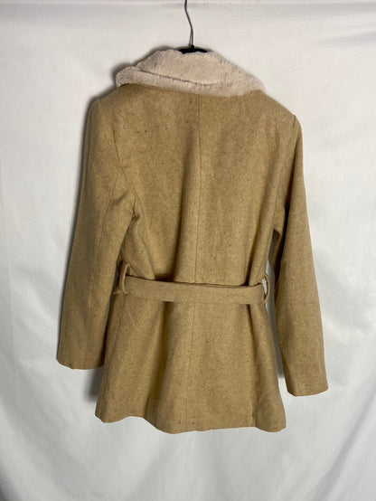 TRENDYOL. Beige cloth coat size 34