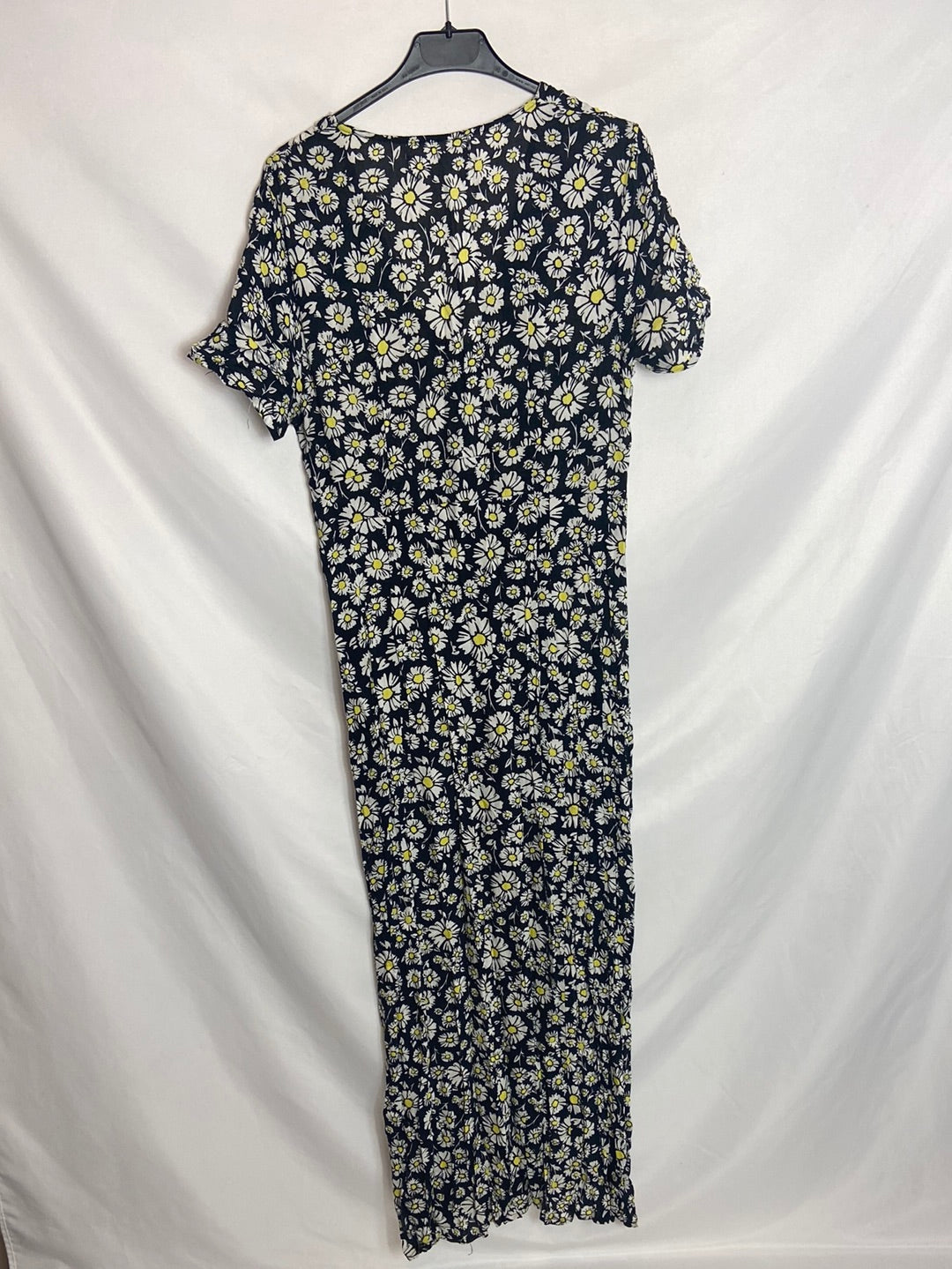 SFERA. Long black floral dress S. M 