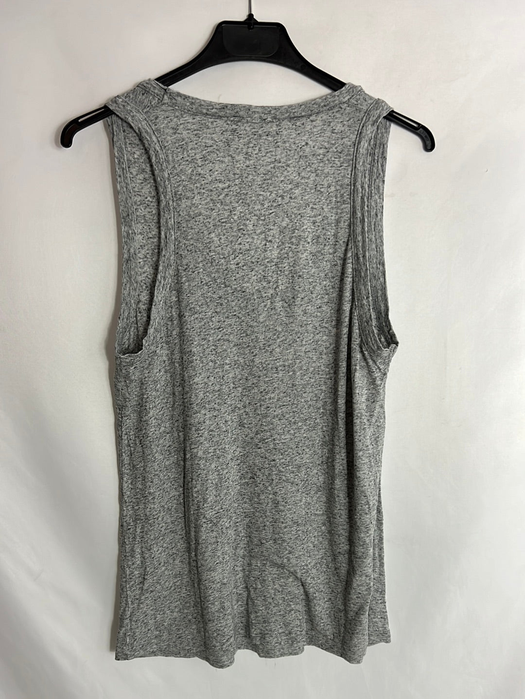 MI&CO. Camiseta gris jaspeada tirantes. T S