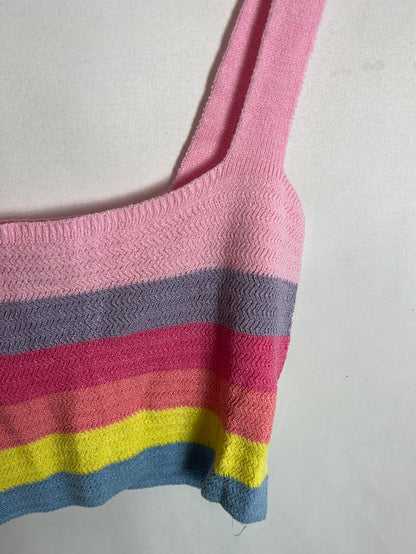 MIINTODAY. Croptop rayas colores TU(xs)