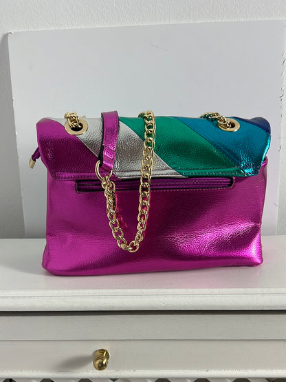 OTRAS. Bolso multicolor metálico