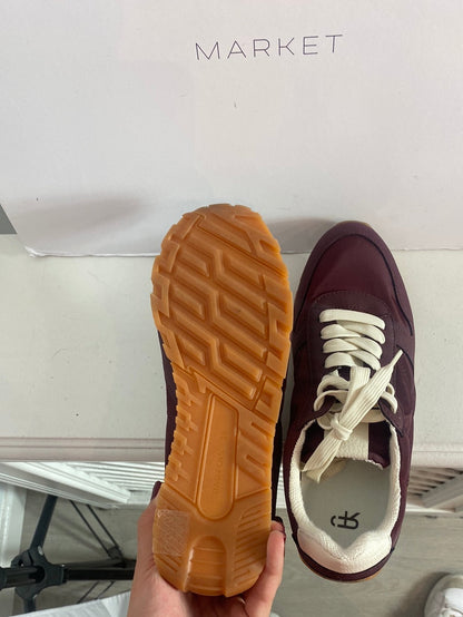 PARFOIS. Zapatillas burdeos T.38