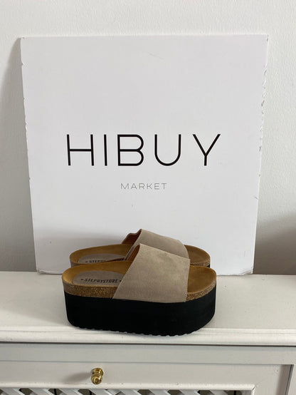 STEPBYSTORE. Sandalias plataforma tira ancha. T.36