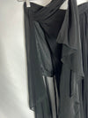 ZARA. Falda negra semitransparente asimétrica. T S