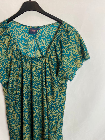 IPANIMA. Blusa estampada  bicolor. T.S/M. (Tara)