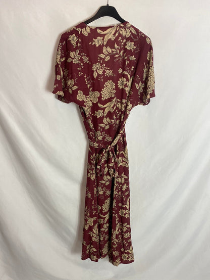 MANGO. Floral wrap dress. TM