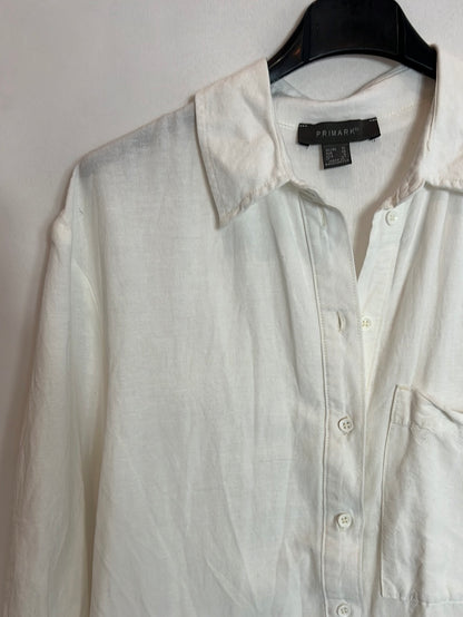 PRIMARK. Camisa blanca oxford T.38