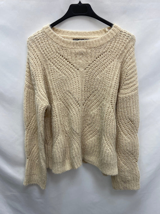 MANGO.Jersey beige gordito T.s