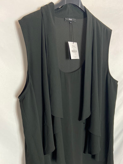 ELOGY. Blusa negra capa T. XL