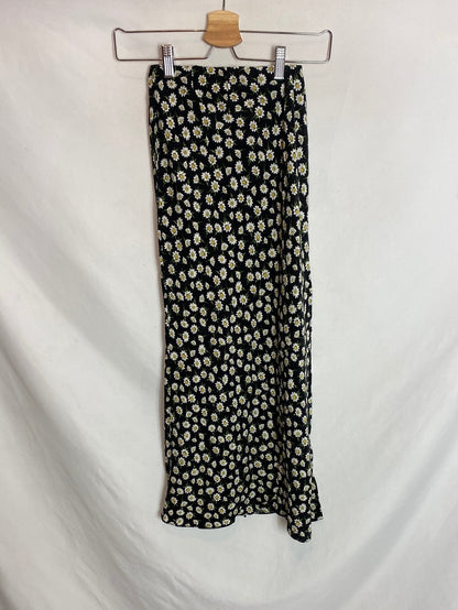 ASOS. Falda midi flores. T.XXS