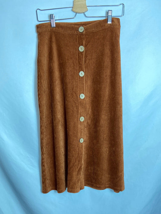 PULL&amp;BEAR. Velvet midi skirt. TM