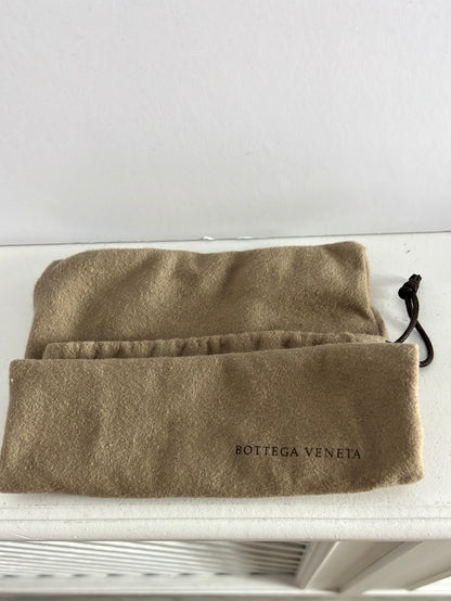 BOTTEGA VENETA. Brown platform sandals. Size 37