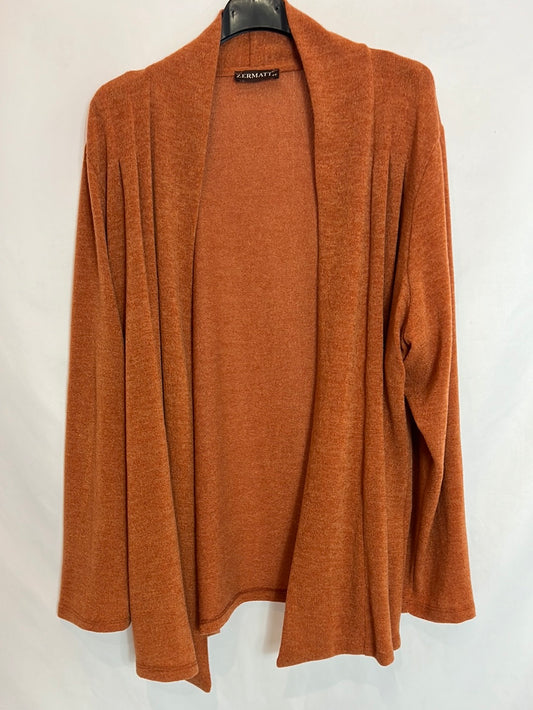 ZERMATI. Caldera-colored knit cardigan. Size 48