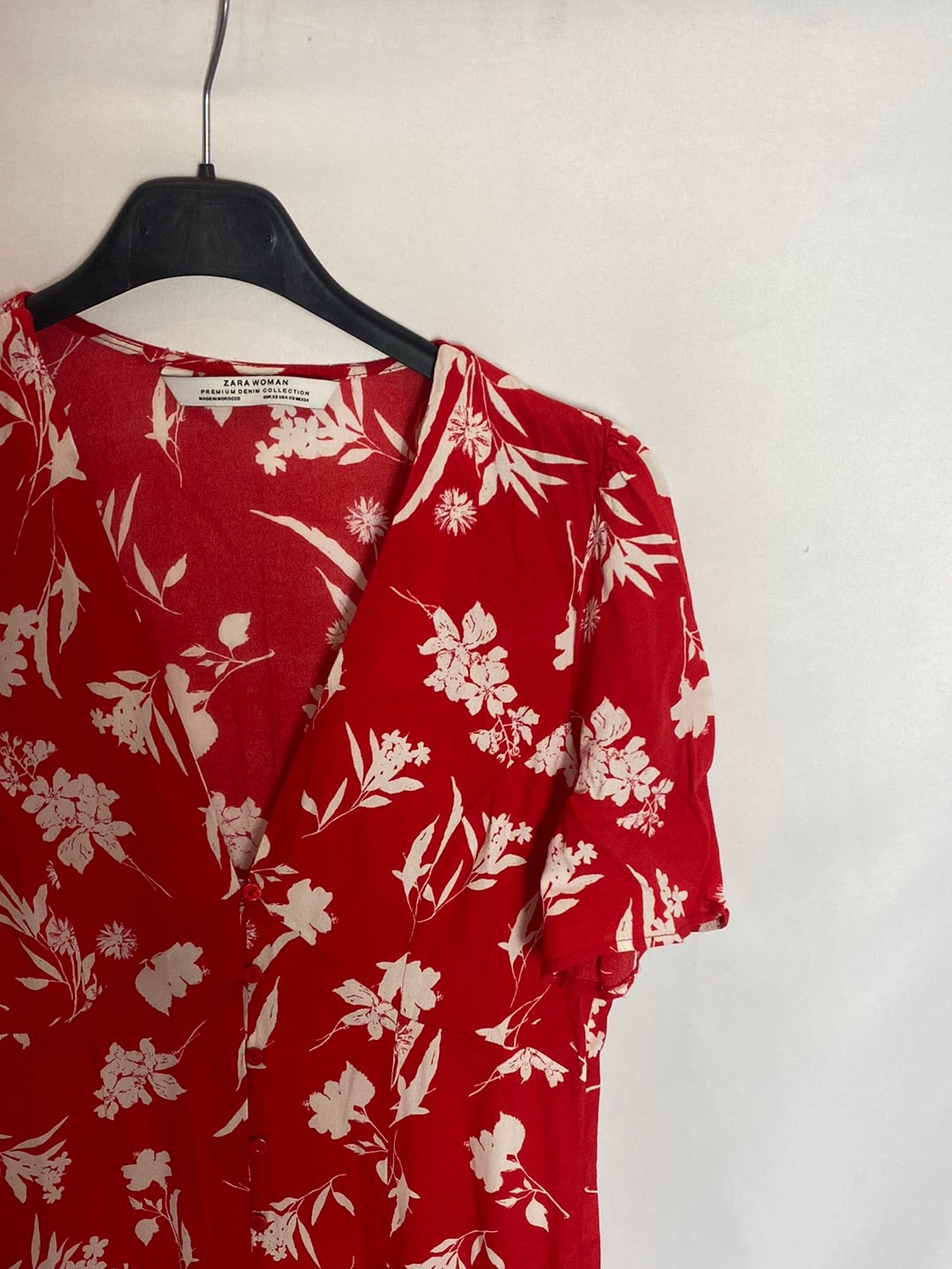 ZARA. V-neck shirt dress T.xs