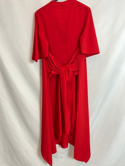 VONDA. Red midi dress Tm
