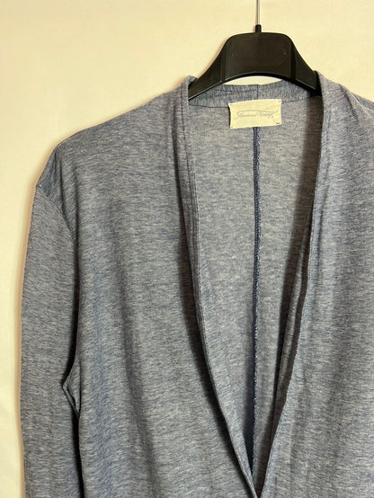 AMERICAN VINTAGE. Fine heather blue cardigan. TS