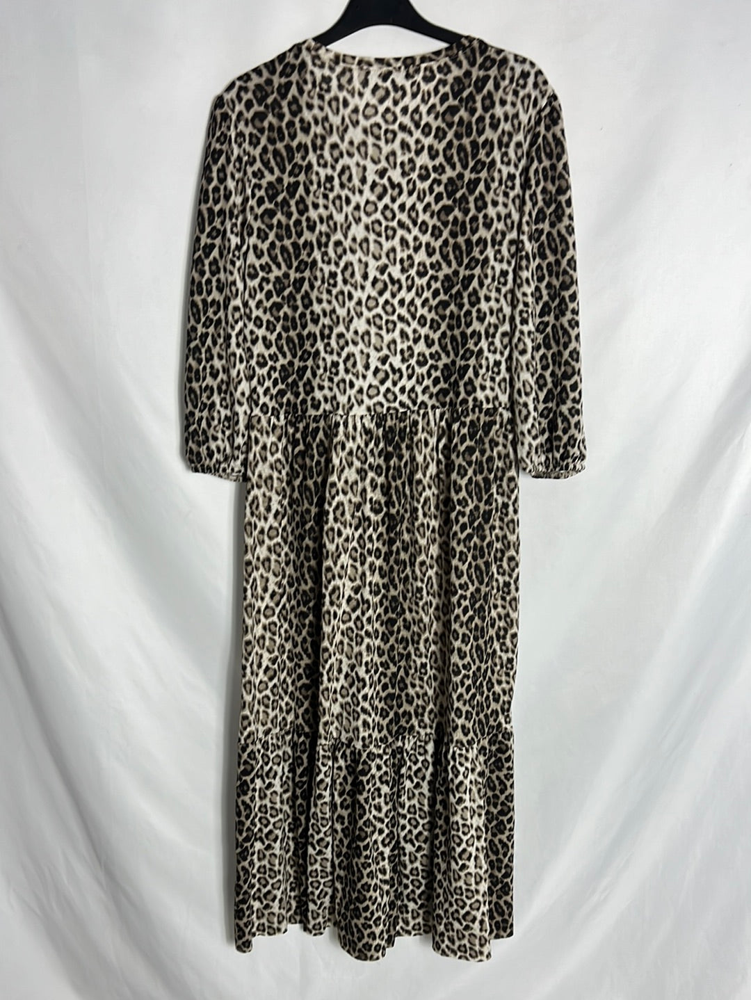 ZARA. Vestido midi animal print. T S