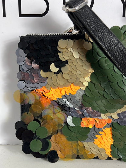 ZARA. Black bag with colorful sequins