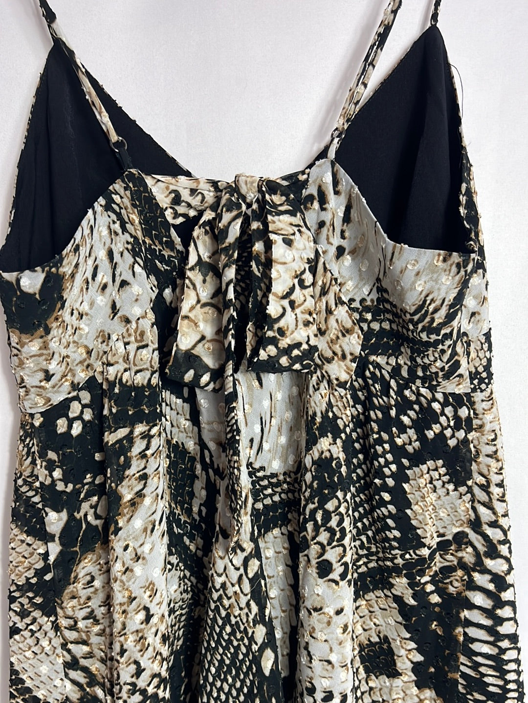 ZARA. Vestido corto animal print textura. T S