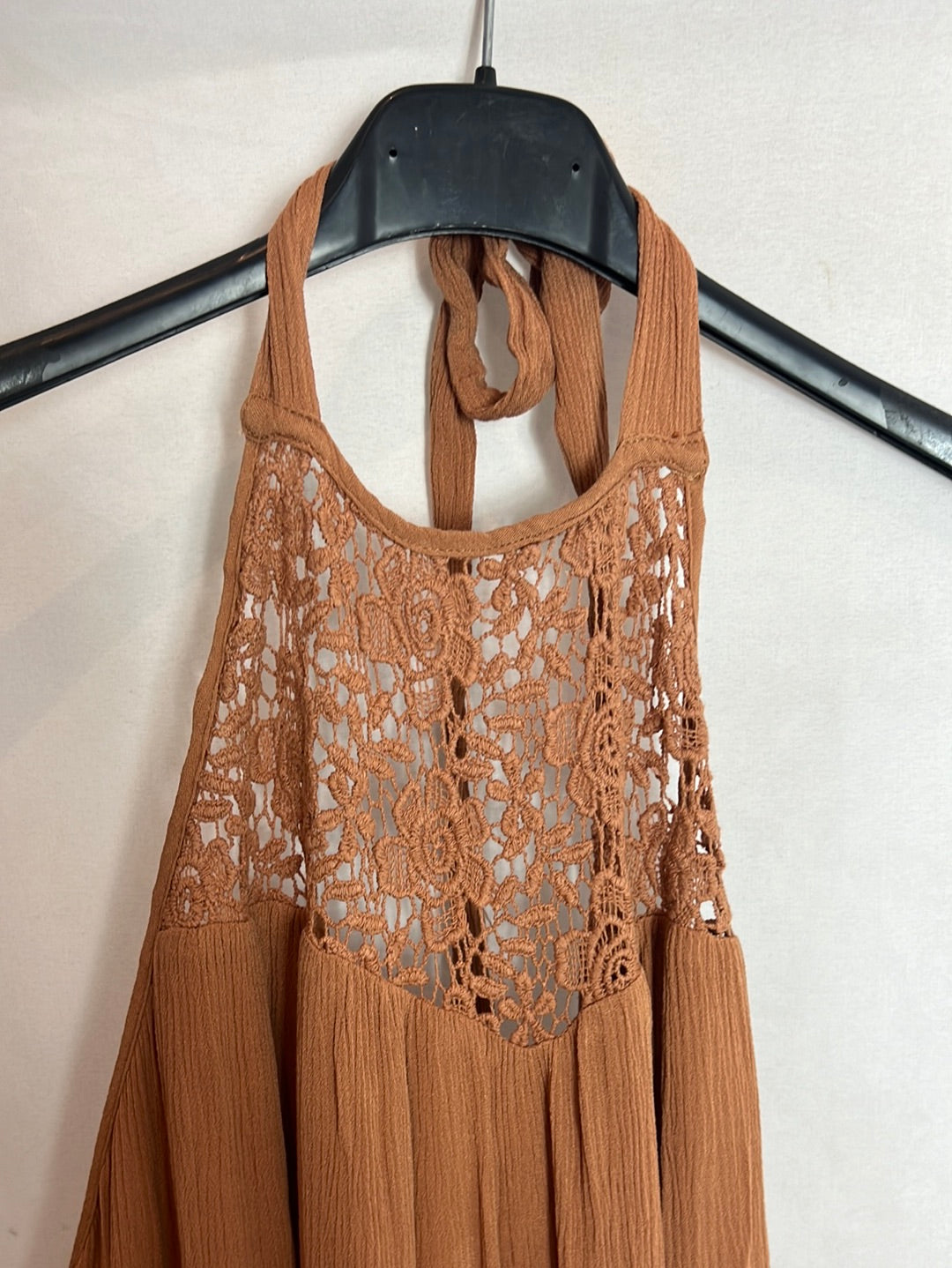 forever 21 crochet dress FOREVER 21. Halter Neck Long Dress. TM – Hibuy market