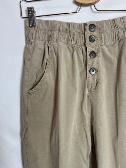 OTHER. Beige slouchy button-down pants. TS