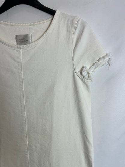 ZARA. Short white denim dress. TS