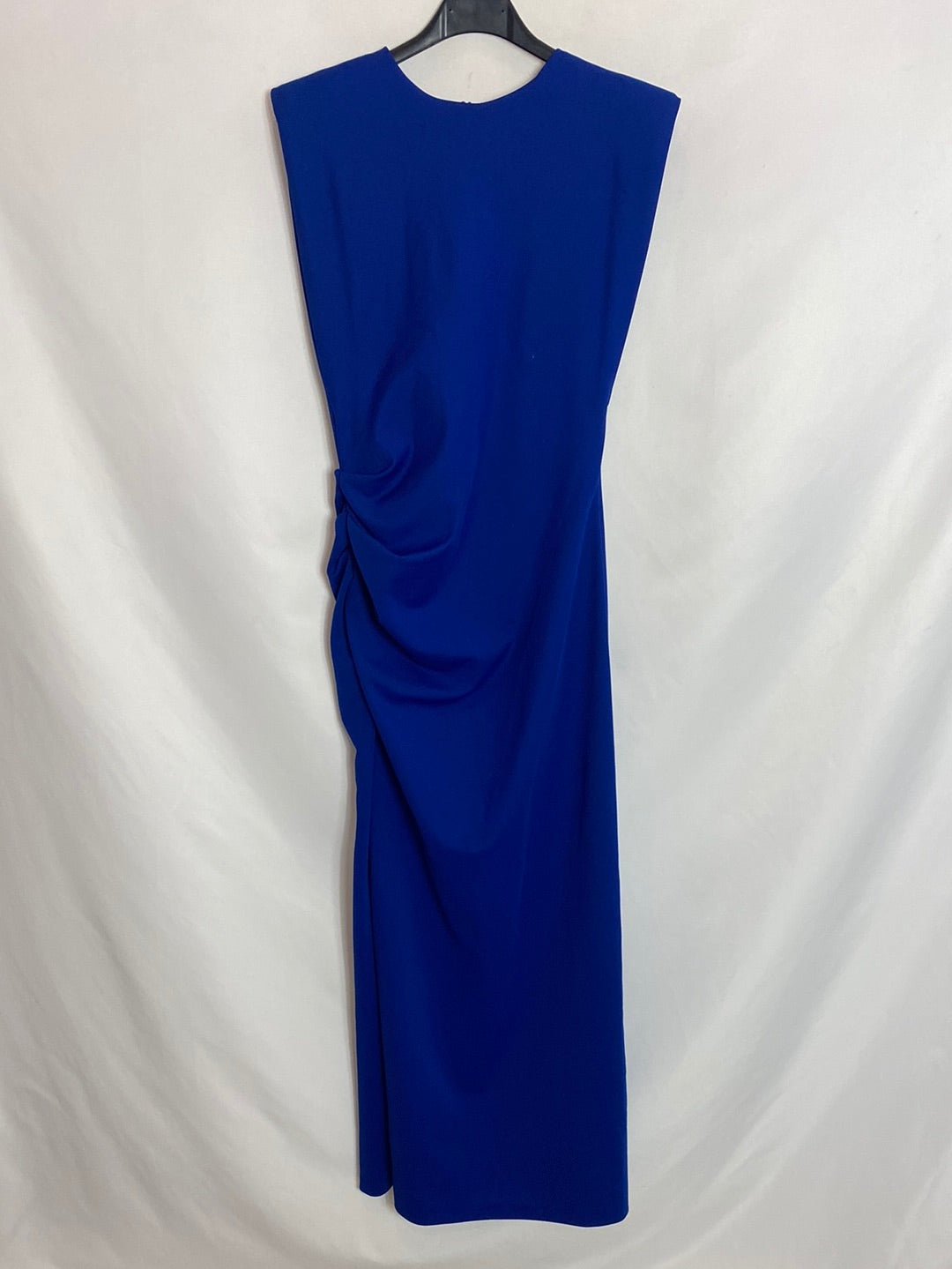 ZARA. Vestido midi fruncido. T.S