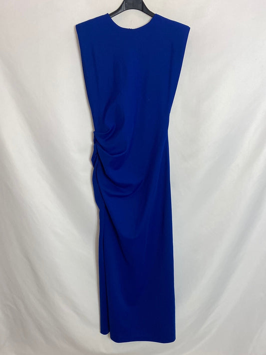 ZARA. Vestido midi fruncido. T.S