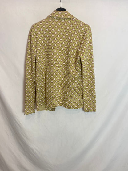 Ameé. Blazer punto estampado geométrico. T.U