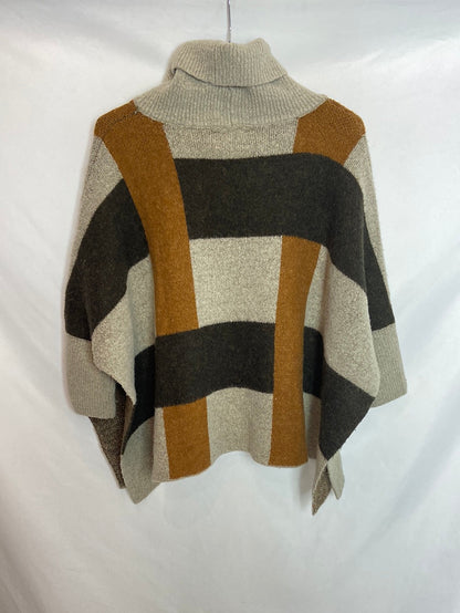 ZARA. Jersey manga corta cuadros. T.M